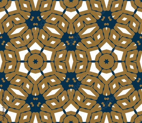 Abstract tileable geometric pattern. A seamless background, vintage texture.	
