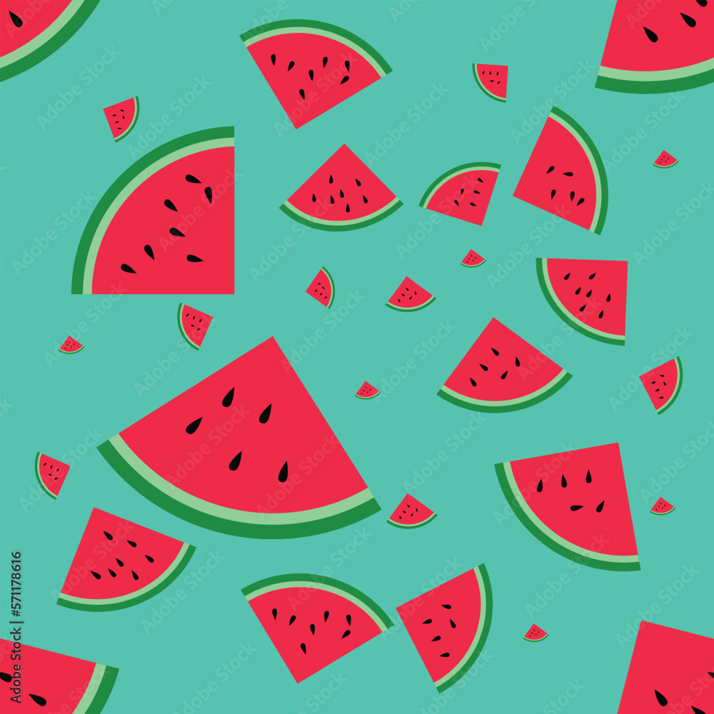 Seamless background with watermelon slices. Seamless background with watermelon slices.