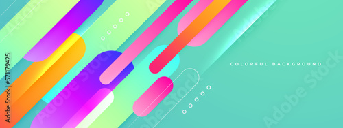 Abstract green background with geometric panel