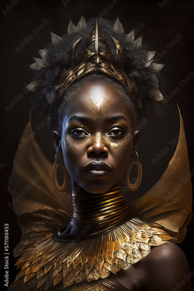 African queen top fancy dress