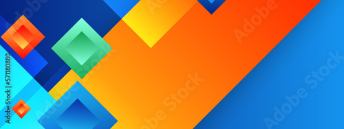 Blue abstract banner background