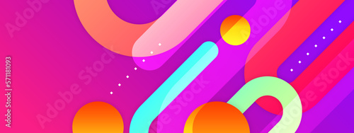 Pink abstract banner background