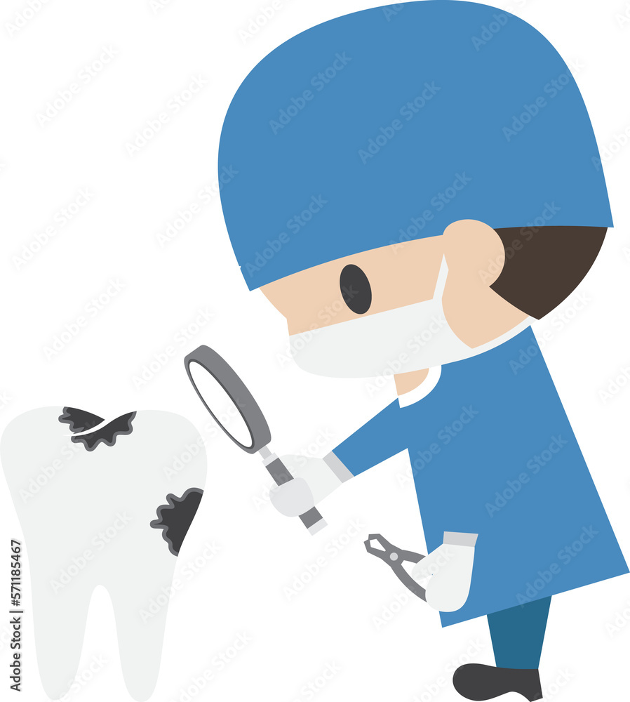 Dentist and decayed tooth Dentist and decayed tooth