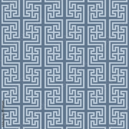 Japanese Maze Tile Vector Seamless Pattern