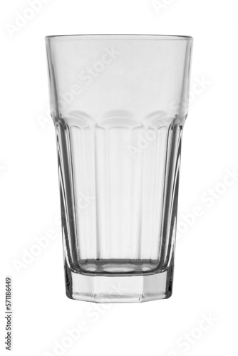 Glass on the white background, close up