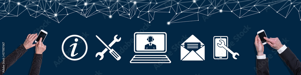 Concept of online support Concept of online support