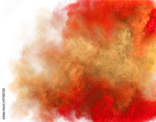 Red and beige color fantasy smoke and magic fog texture