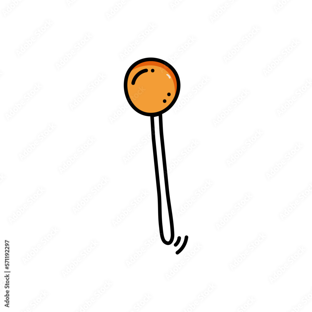 Lollipop doodle hand drawn vector illustration isolated on white background Lollipop doodle hand drawn vector illustration isolated on white background