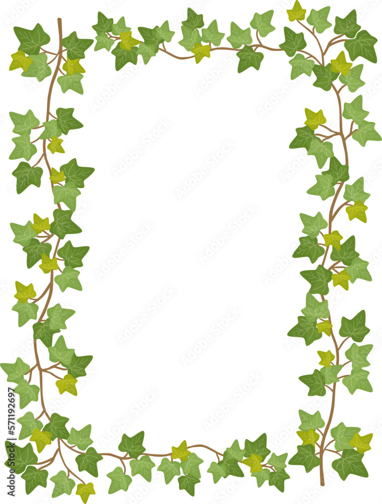 Fototapeta premium アイビーのフレーム
