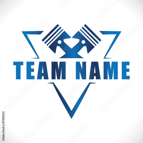 logo sport mécanique automobile équipe vilebrequin 