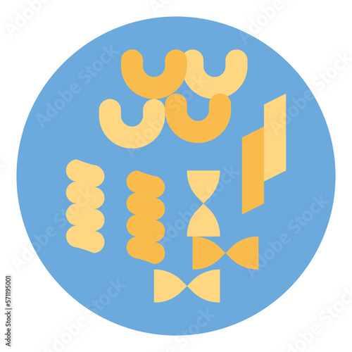 pasta flat icon style