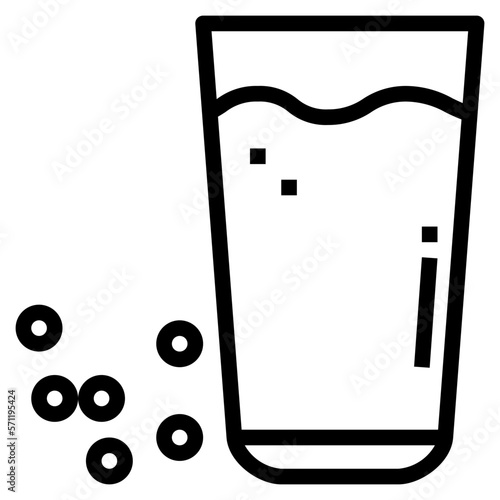 soy milk icon style