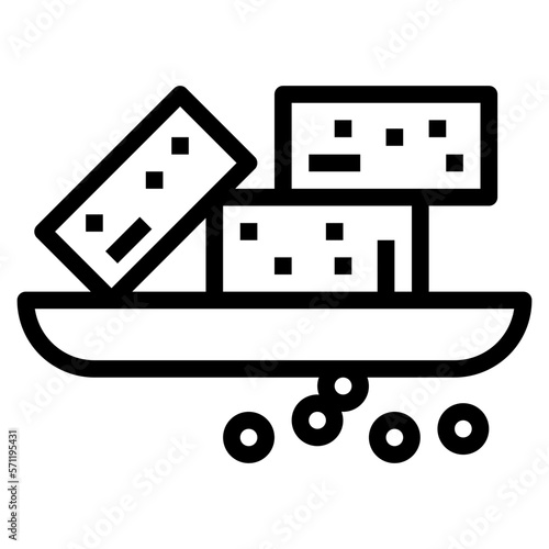 tofu line icon style