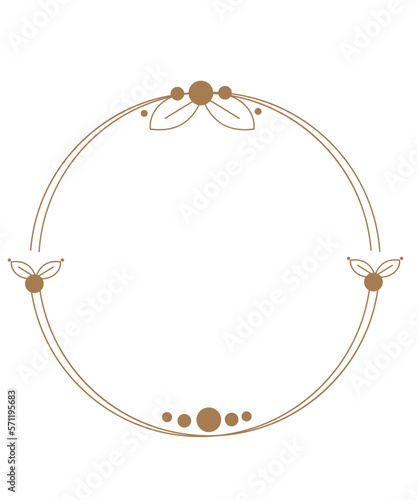 Monoline Circle Frame