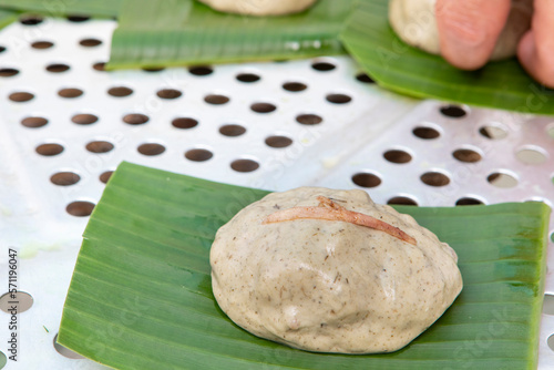 China, Southern Hokkien, Ching Ming Festival, Worship, Ancestors, Traditional, Offerings, Caozi Kueh photo