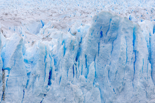 Crevasses of the glacier Perito Moreno in Patagonia, Argentina, South America 