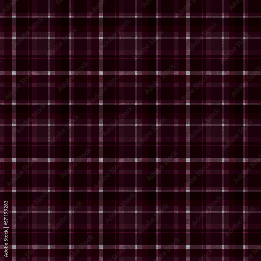 Seamless monochrome textured burgundy tartan plaid. Seamless monochrome textured burgundy tartan plaid.