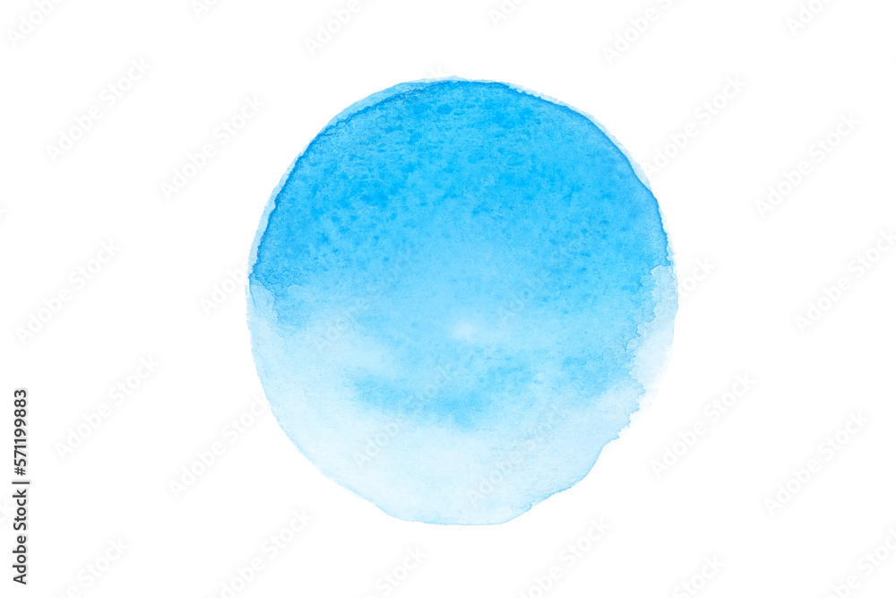 Blue watercolor circle, background, element Blue watercolor circle, background, element