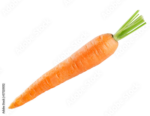 Fotografie, Tablou Carrot isolated on transparent background. PNG format