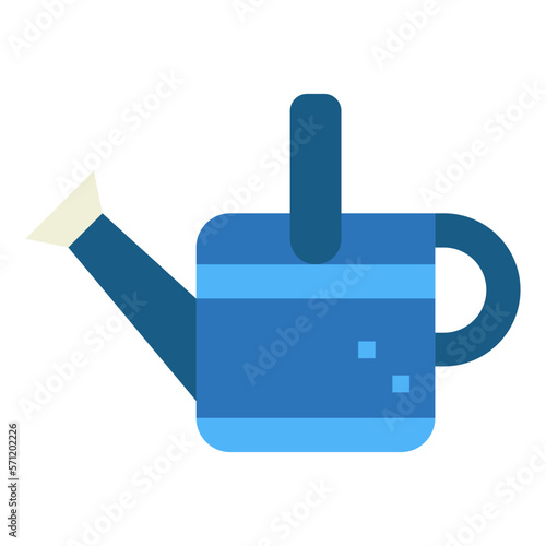 watering can flat icon style