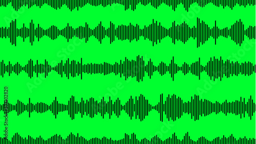 Obraz na płótnie seamless sound waveform pattern for music player, podcasts, video editor, voise message in social media chats, voice assistant, dictaphone. vector illustration w salonie
