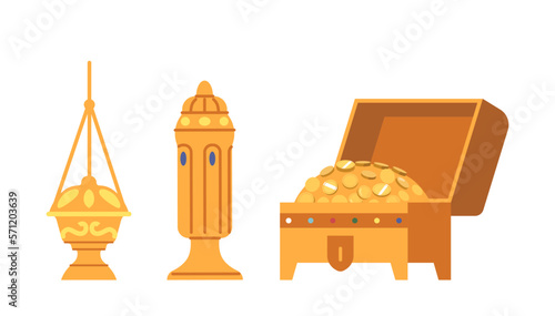 Frankincense, Gold And Myrrh Gifts Of Magi, Traditional Symbols Of Wealth, Spirituality, And Healing