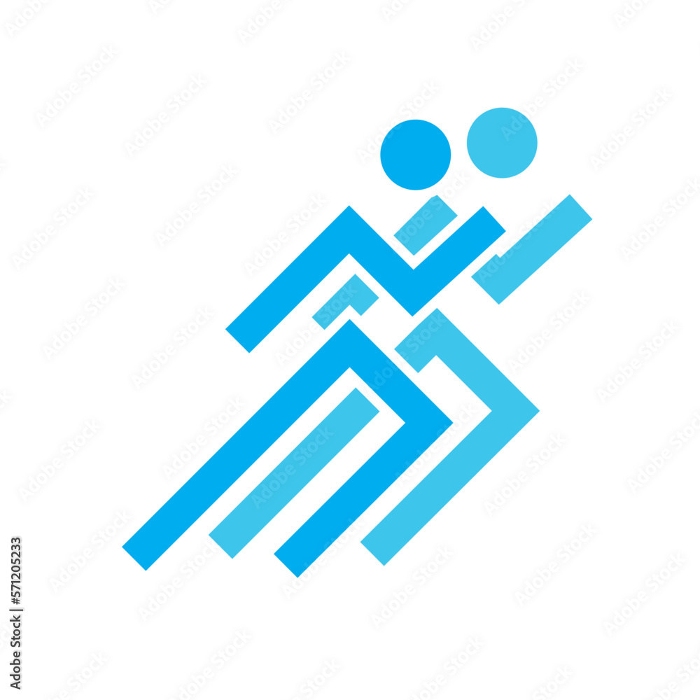 Runner or running race competition logo design Runner or running race competition logo design