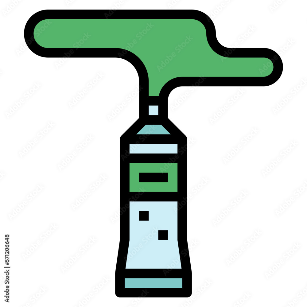 colour tube filled outline icon style colour tube filled outline icon style
