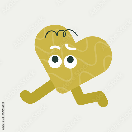 Cartoon character, abstract personage, mascot design, funny avatar, cute icon