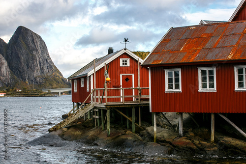 Harbor in Lofoten islands, Norway, Reine village © liliportfolio