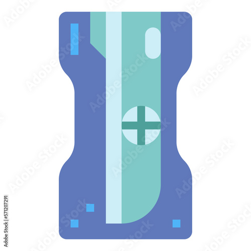 pencil sharpener flat icon style