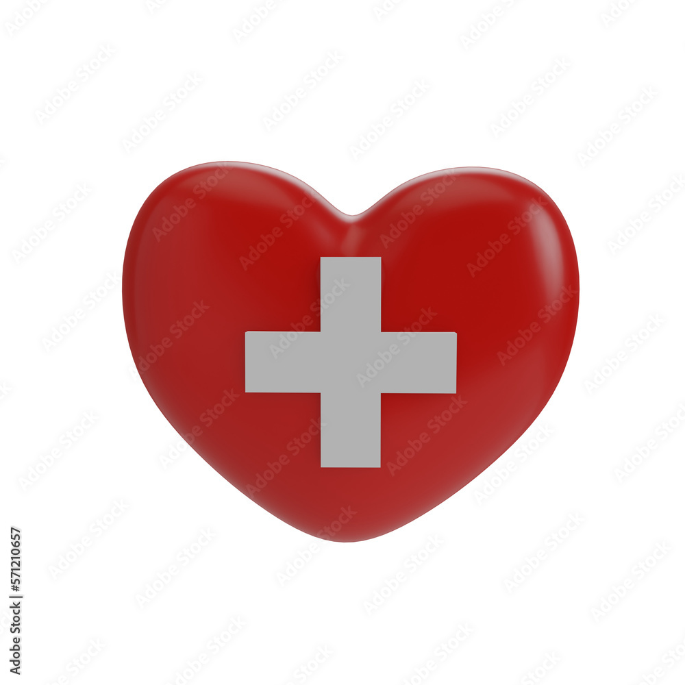 Healty Icon isolated on transparent background 3d Illustration Healty Icon isolated on transparent background 3d Illustration