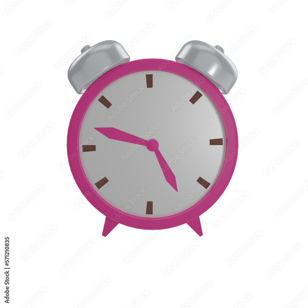 Alarm Clock isolated on transparent background 3d Illustration Alarm Clock isolated on transparent background 3d Illustration