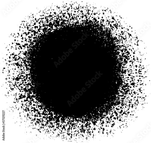 Grunge black splatter blot shape  Black ink splatter  vector