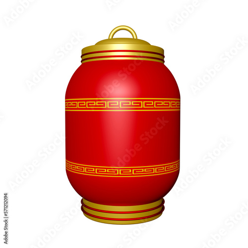 Lanten Chinese New Year isolated on transparent background 3d Illustration