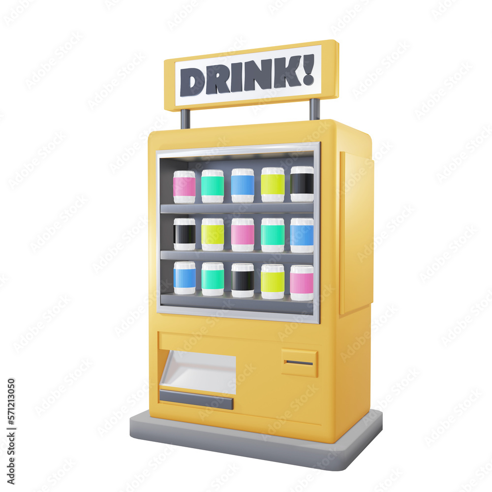 Drink Machine isolated on transparent background 3d Illustration Drink Machine isolated on transparent background 3d Illustration