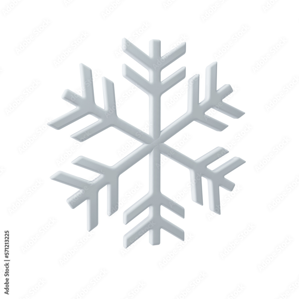 Snow Icon isolated on transparent background 3d Illustration Snow Icon isolated on transparent background 3d Illustration
