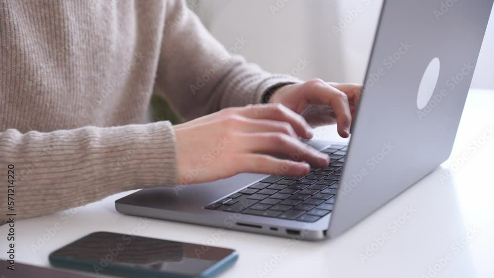 Crop man working on laptop Crop man working on laptop