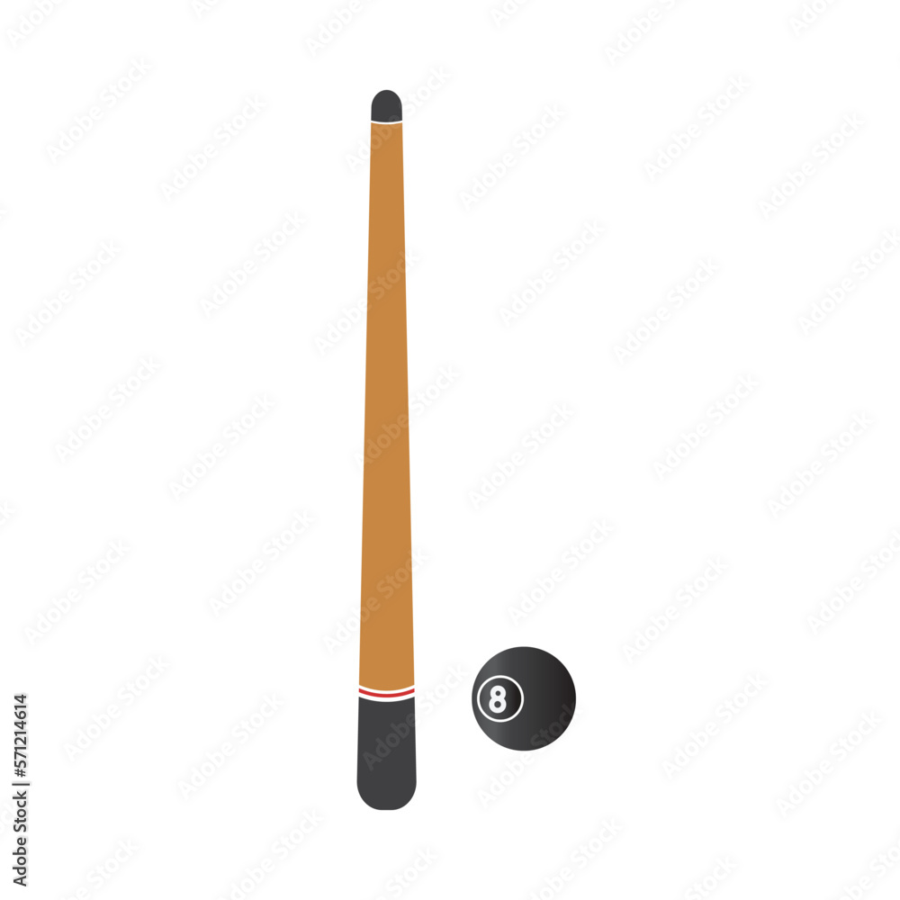 Billiard stand design, cue stick and eight ball icon vector illustration. Billiard stand design, cue stick and eight ball icon vector illustration.