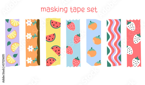 Masking tape, washi tape, decoration, note, planner element, journal element, scrapbook, decorating