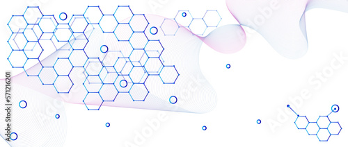 Scientific, technological molecular medical reference. Genetic engineering and molecular structure, DNA circular network, scientific chemical and biotechnological concept, innovative technology, healt