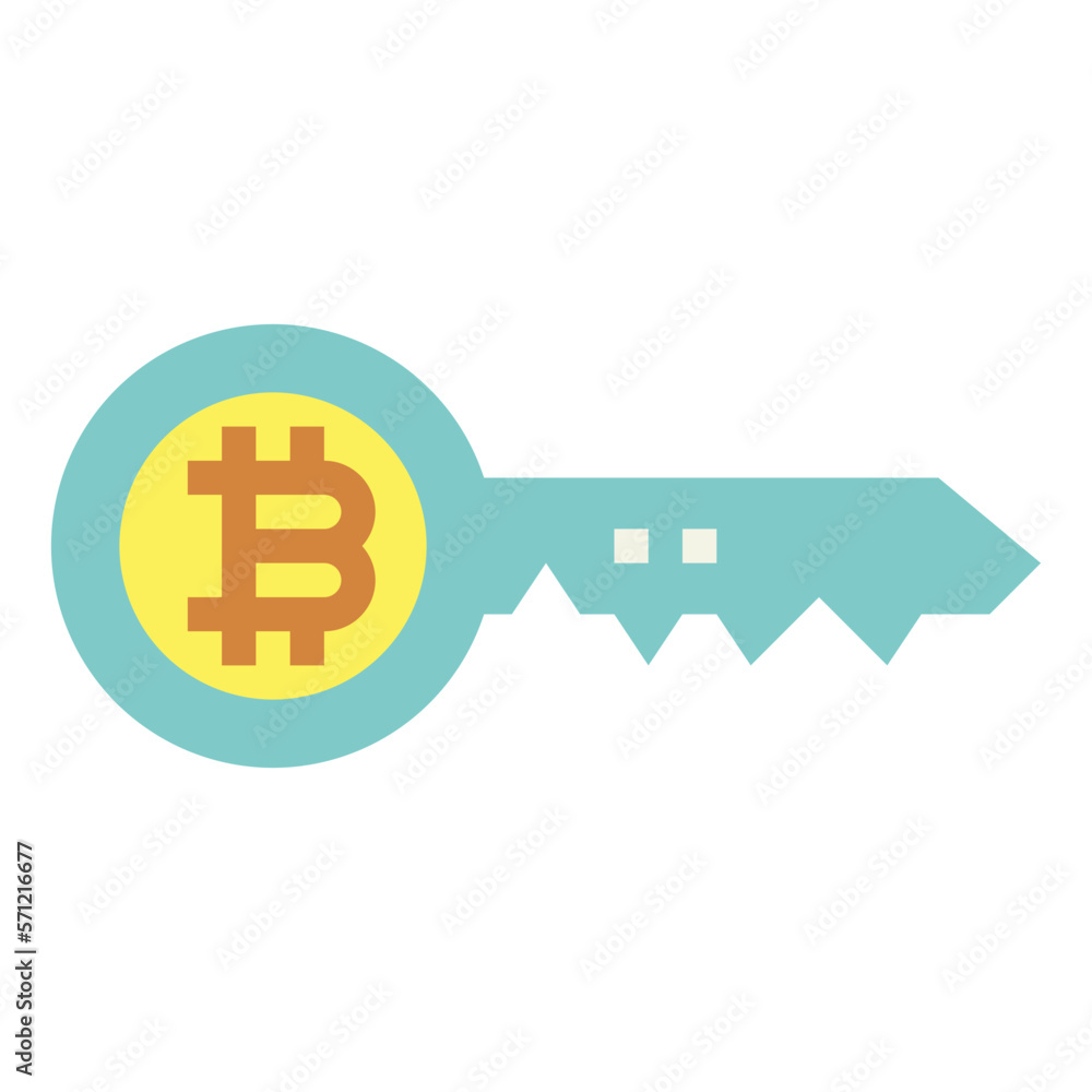private key flat icon style private key flat icon style