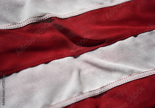 Closeup of the American Flag