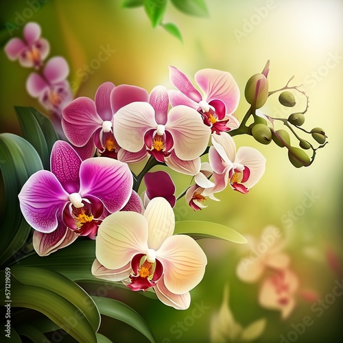 Lilies flower illustration.