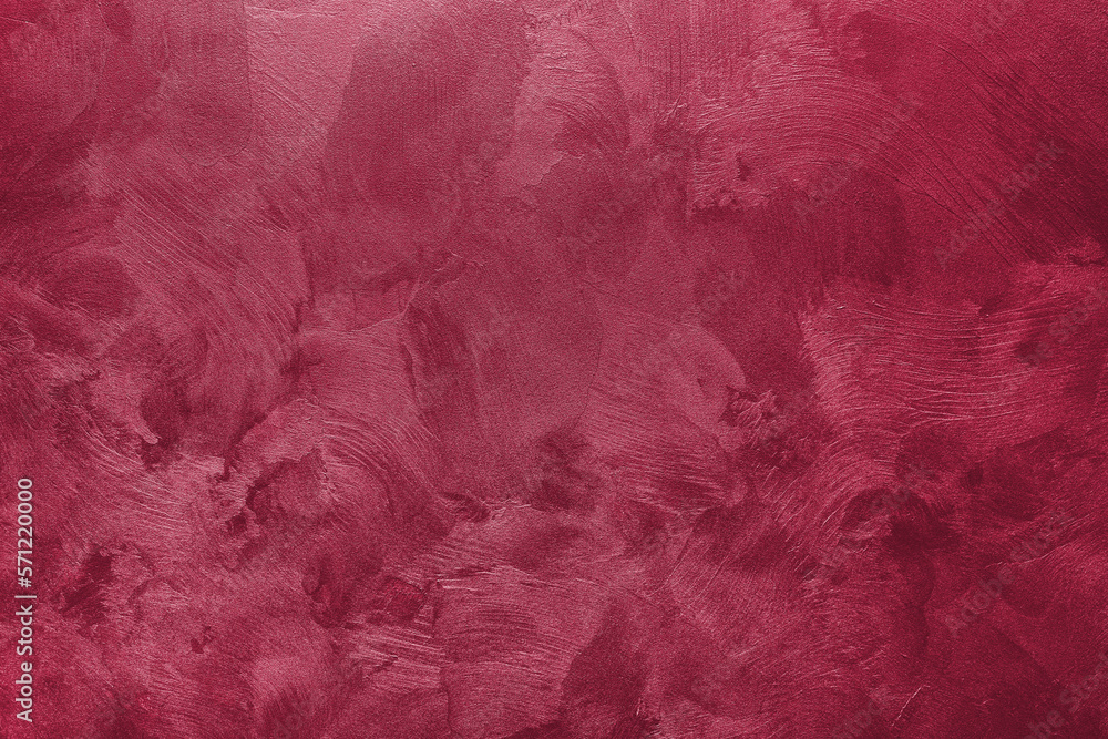 Textured abstract natural background. Color of the year, 2023, Viva Magenta. Texture wall handmade. Textured abstract natural background. Color of the year, 2023, Viva Magenta. Texture wall handmade.