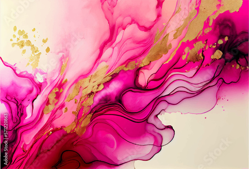 Obraz na płótnie purple marble pink gold background