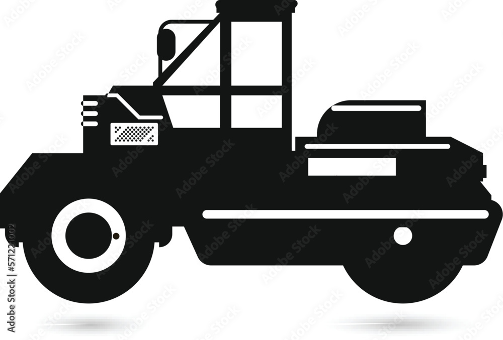Constructions trucks isolated vector Silhouette Constructions trucks isolated vector Silhouette