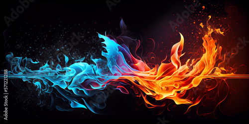 Abstract Ice and Fire Background