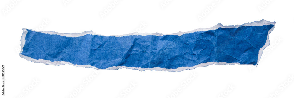 Torn blue paper for message isolated on white background. Torn blue paper for message isolated on white background.