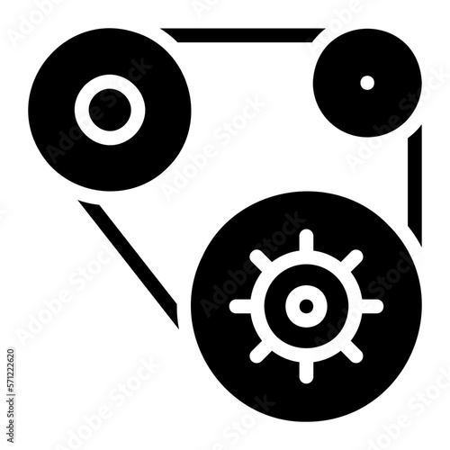 conveyor belt glyph icon